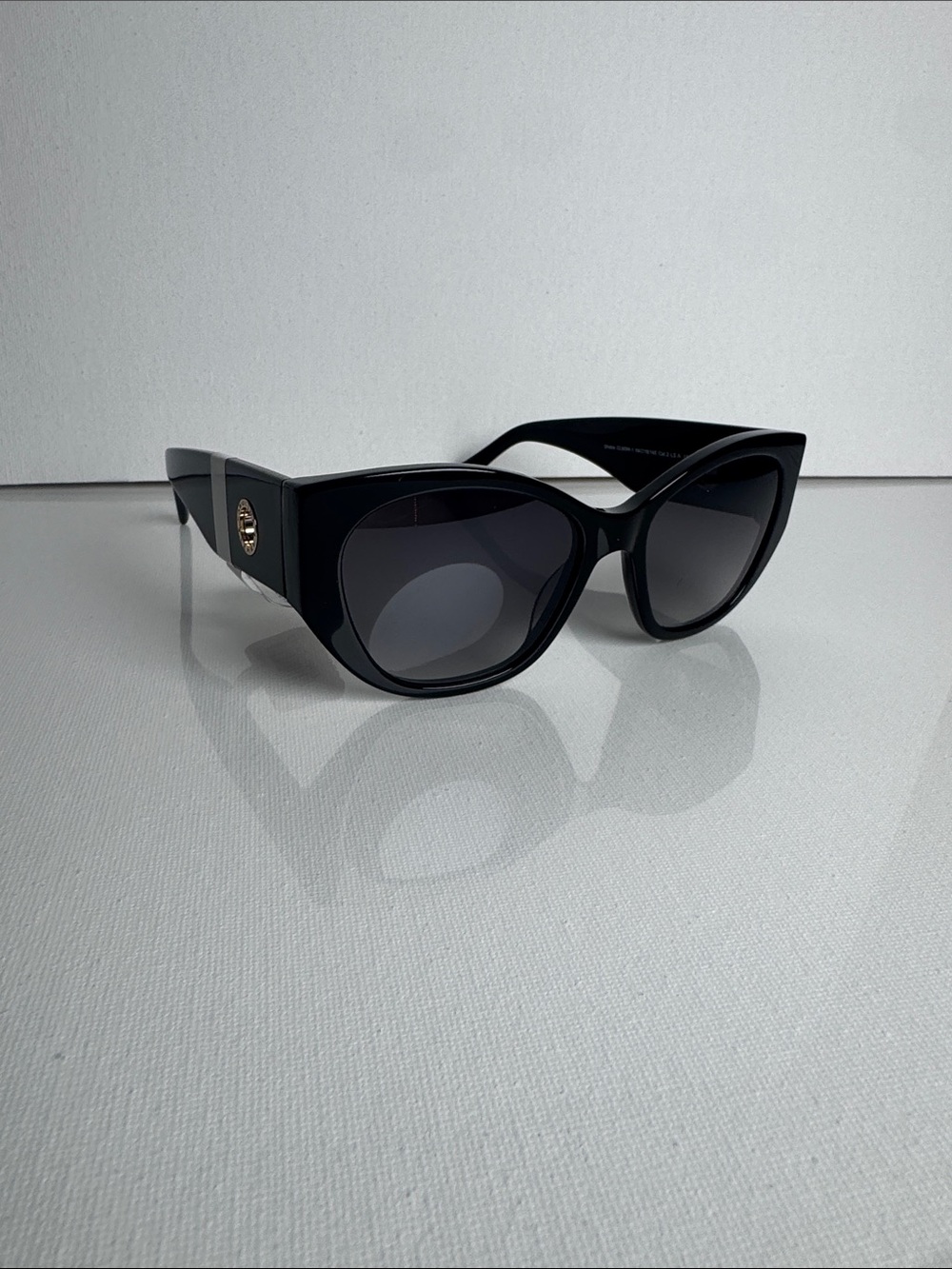 Women’s Black Cat-Eye Sunglasses with Gold Accent "Sheba" CL9094-01